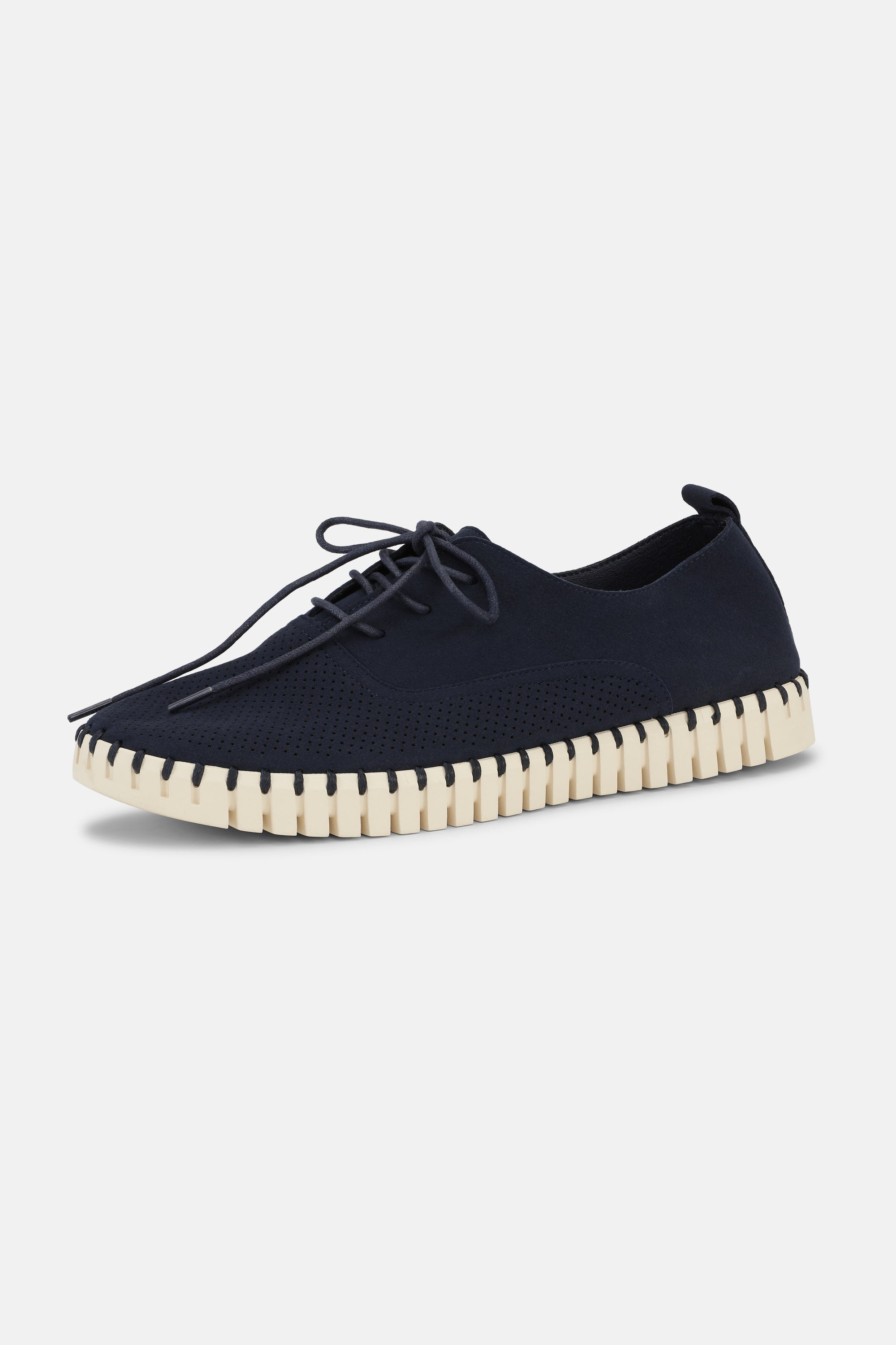 Herresko Med Lisser - Dark Indigo Pearled Ivory